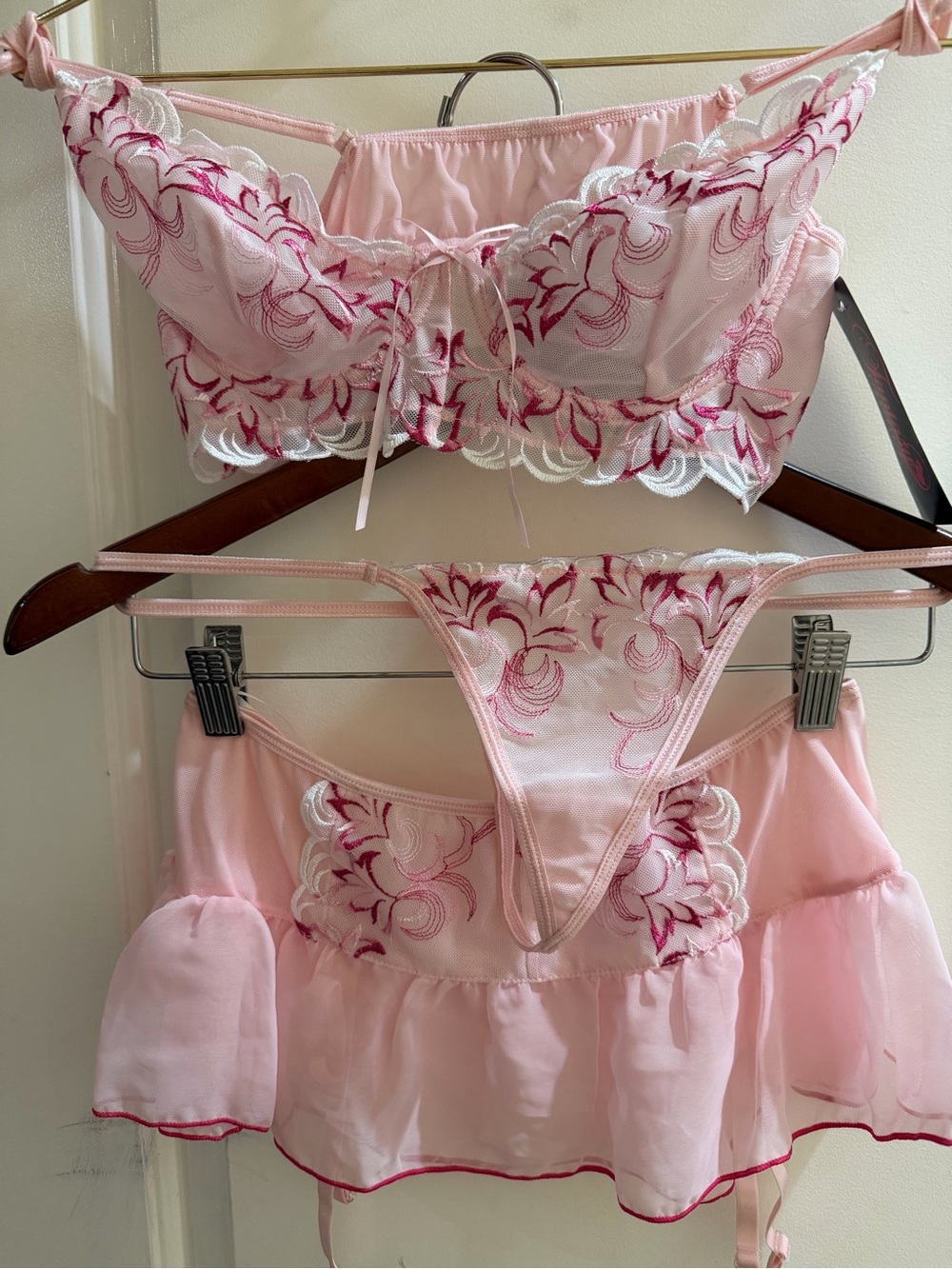 3 piece lingerie set